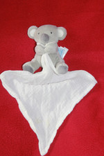 DOUDOU et COMPAGNIE KOALA GRIS MOUCHOIR BLANC UNICEF ETAT NEUF