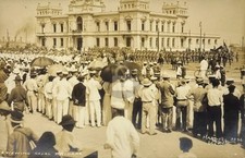 Revolución Mexicana Revisión Brigada Naval Veracruz 1914 RPPC Postal COPIA