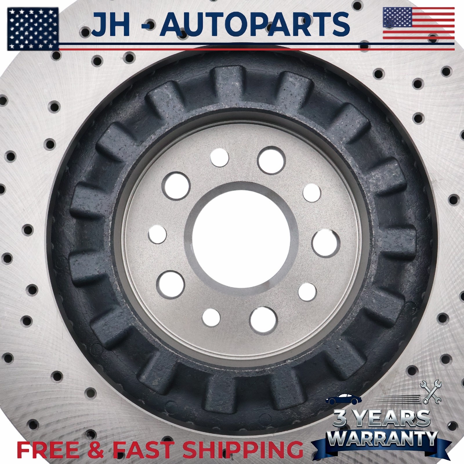 New For Maserati Ghibli Quattroporte Front Brake Rotors set of 2 670030935 US