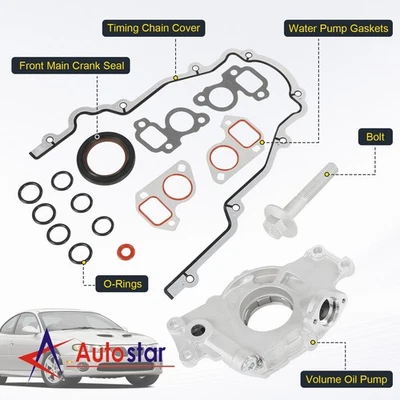 AUTOSTARFORUSA M295HV High Volume Melling Oil Pump Kit For 4.8L 5.3L 6.0L Silverado