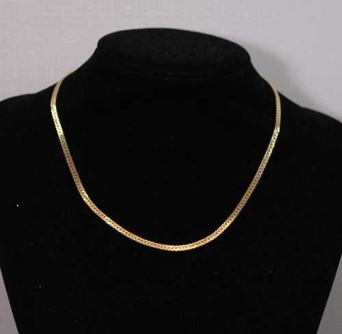 9 Carat Gold Herringbone Chain Necklace 8.4g