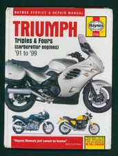 Triumph Triples & Fours (91-99) Haynes Manual Tiger Sprint Trophy 750-1200 GB41