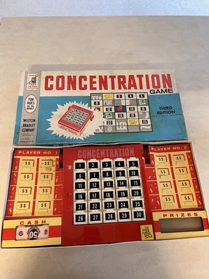 Vintage 1960 Konzentrationsspiel Milton Bradley 3rd Edition