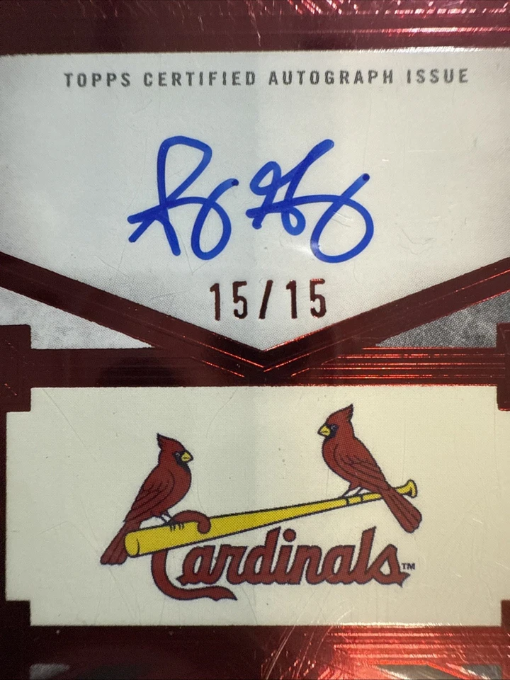 2025 Topps Tier One - Sonny Gray Top Shelf Signature Red Parallel 15/15 Bookend - Image 4 of 4