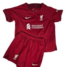 Liverpool 2022/23 Home Football Kit- Nike Salah #11 - Boys Size 6-7 Years