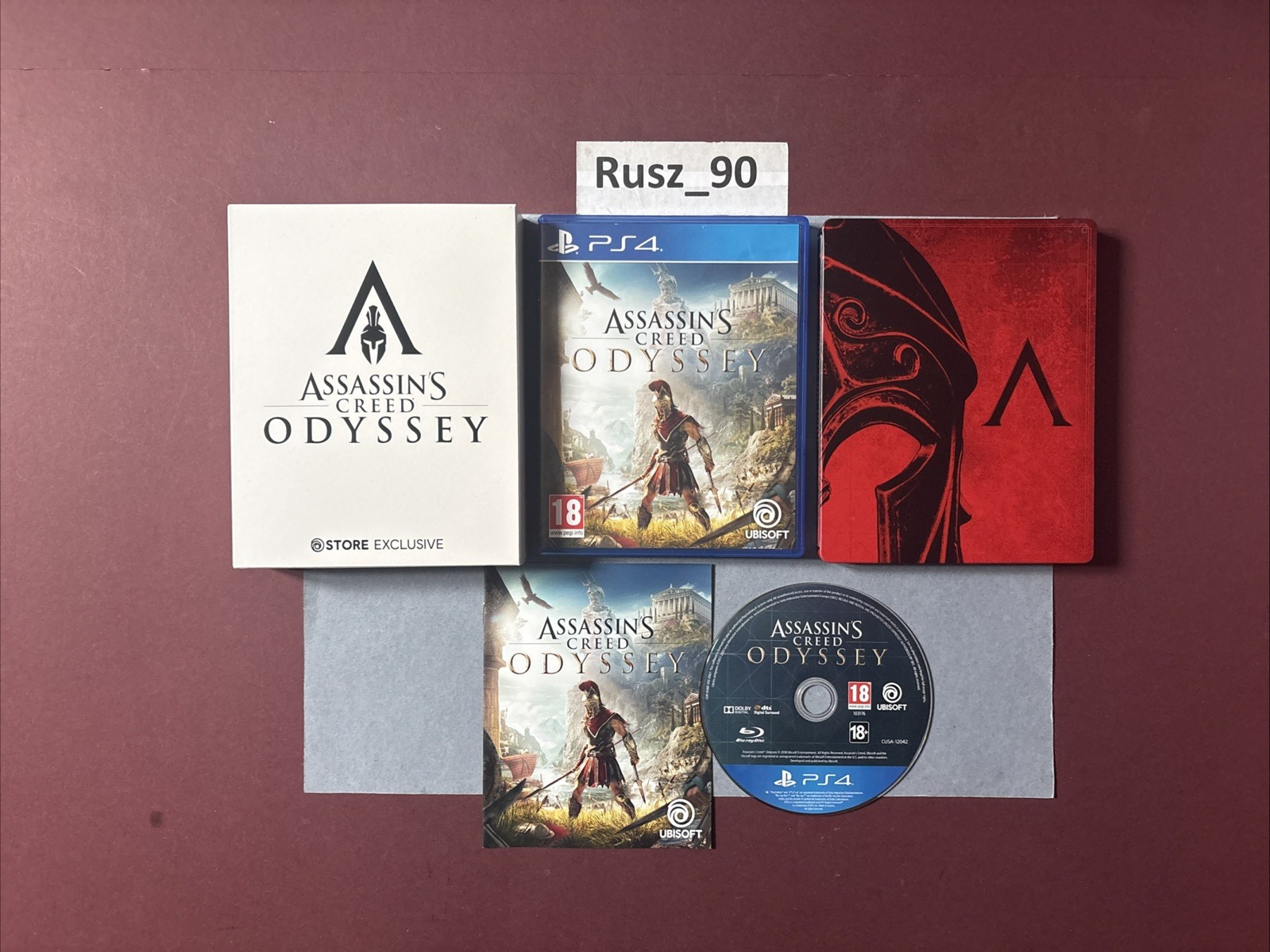 Assassin's Creed Odyssey PS4/5 Steelbook Spartan Limited/Collectors Edition CIB