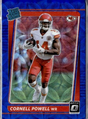 2021 Donruss Optic #240 Cornell Powell Blue