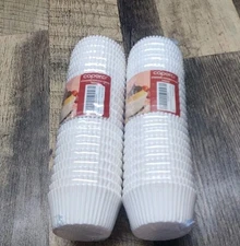 2x Caperci Standard White Cupcake Liners 500 Count- 1000 Total