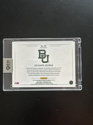 2023-24 Prizm Draft Picks Keyonte George Color Blast SSP RC Black #12 - Picture 2 of 2