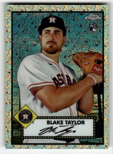 2021 Topps Chrome Anniversary #124 Blake Taylor Rose Gold Mini-Diamonds /75 RC