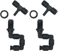 ReptiKing Reptile Mister Nozzles, 2-Pack, Automatic Misting Black