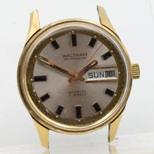 WALTHAM SELFWINDING CAL. FHF 908 WRIST WATCH 33.3mm 17mm LUG FOR REPAIR (HU)