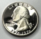 1976-S ***(2) WASHINGTON Bicentennial Gem 40% *SILVER Quarters. Proof DCAM Coins