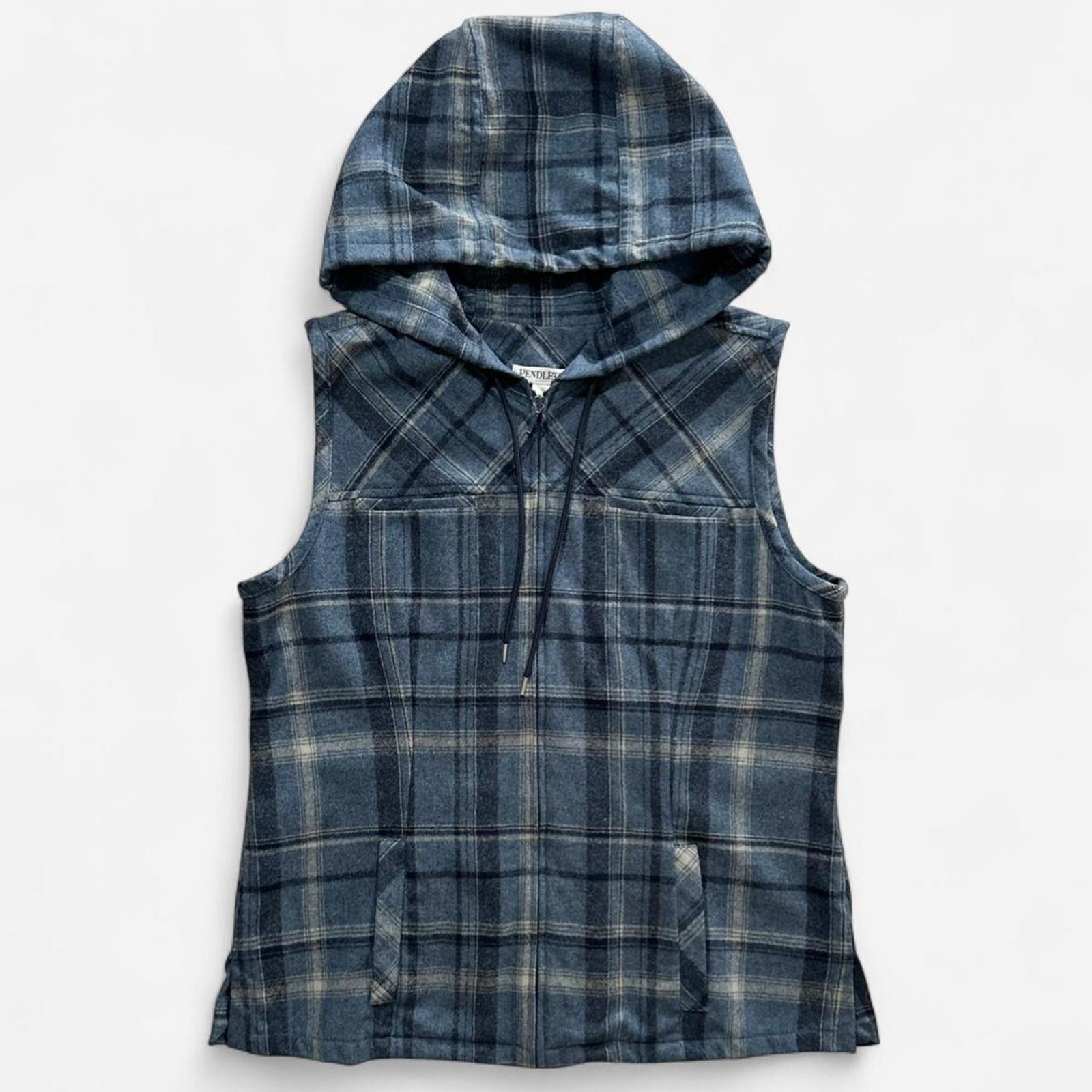 Pendleton Full Zip Virgin Wool Flannel Hooded Pla… - image 1