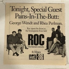 Roc Charles S Dutton Tv Series Vintage Print Ad  TPA9