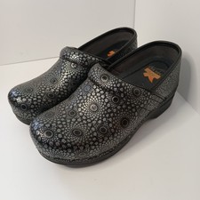 DANSKO Pro XP Womens EU36 Black Medallion Embossed Patent Leather Slip Resistant