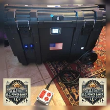 Solar Generator Battery Bank  7,160Wh  3000W Inverter 24V Weatherproof