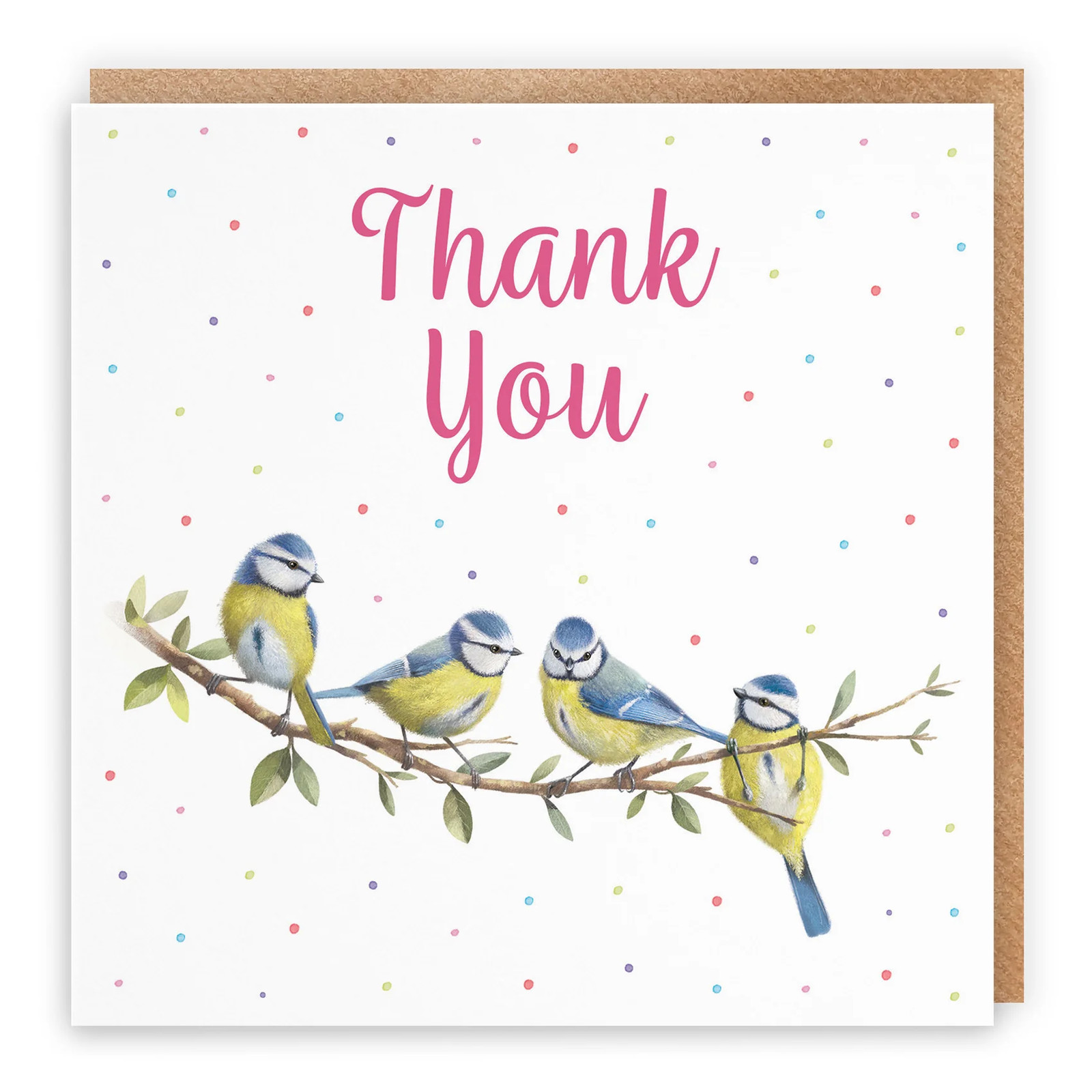 Thank You Card Blue Tits Milo's Gallery