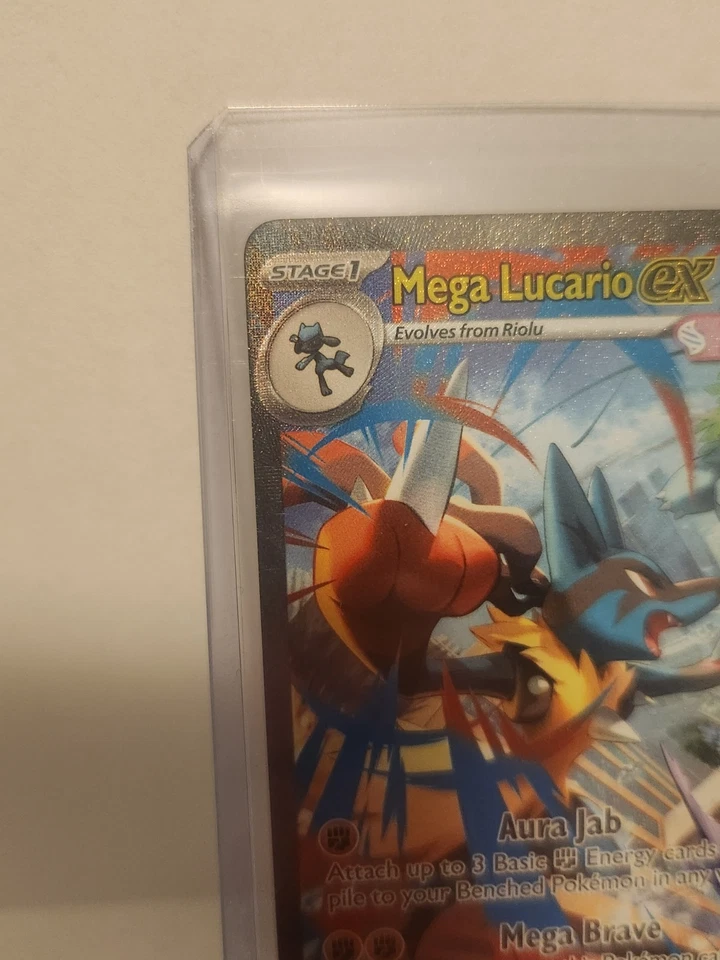 2025 POKEMON MEG EN-MEGA EVOLUTION 179 MEGA LUCARIO EX SPECIAL ILLUSTRATION RARE - Image 2 of 4