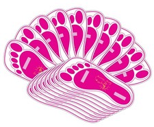 120Pairs 240Feets Disposable Stick Spray Tanning Feet Pads Perfect for preve...