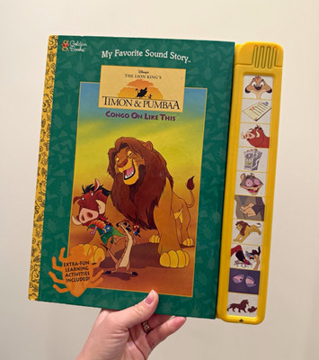 Golden Books Disney Lion King Timon & Pumbaa Sound Book ''Congo On Like This 