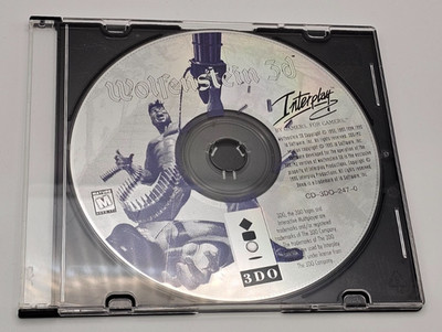 Wolfenstein 3D 3DO CD Disc Only