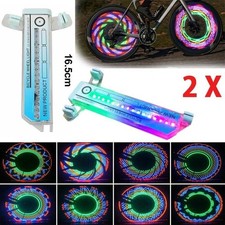 2PCS 32LED Colorful Bicycle Wheel Tire Spoke Signal Lights For Bike Safety NEW