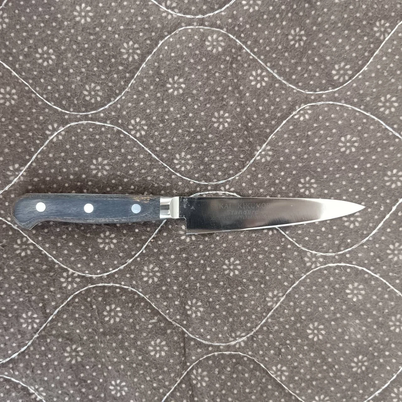 Sakai Kikumori Petty Molybdenum Vanadium Steel Japanese Chef's Knife 218 mm.
