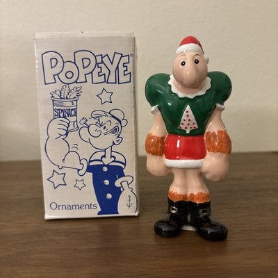 New In Box Vintage 1987 Popeye Alice The Goon Ceramic Ornament King Features