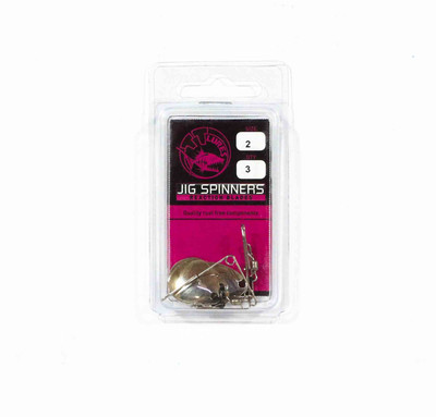 Tackle Tactics Jig Spinner Size 2 3/pack Nickel Colorado (5805)