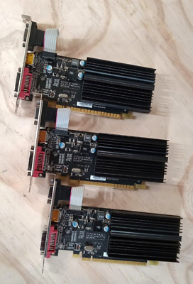 LOT of 3 XFX ATI Radeon HD 5450 1 GB GDDR3 PCI Express x16 Desktop