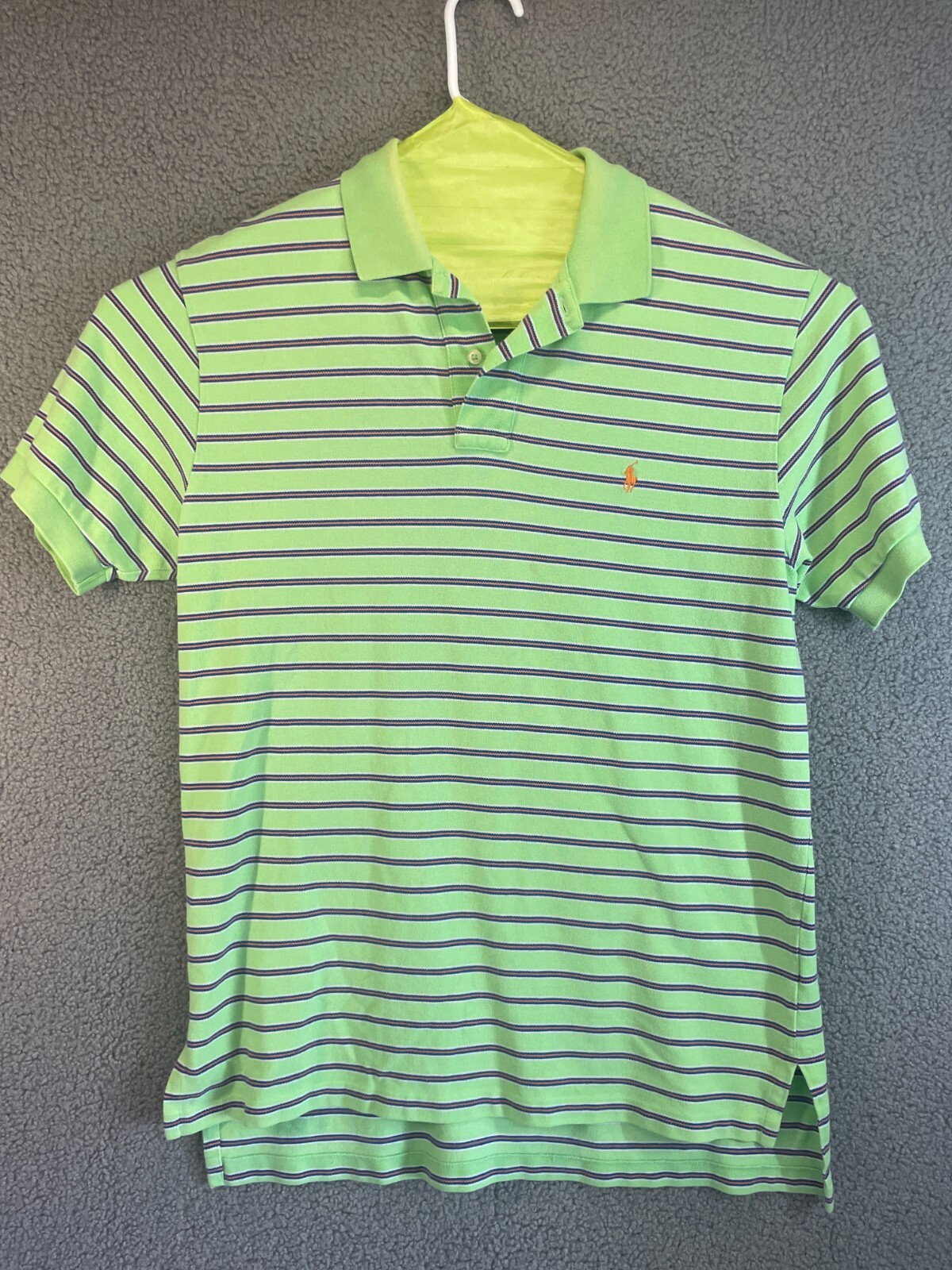 Polo Ralph Lauren camicia uomo L pullover a righe logo pony manica corta