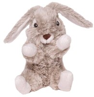 Hase Hasi Kuscheltier PlüSchtier Stofftier Sitzend Grau Meliert 15Cm Klein Weich