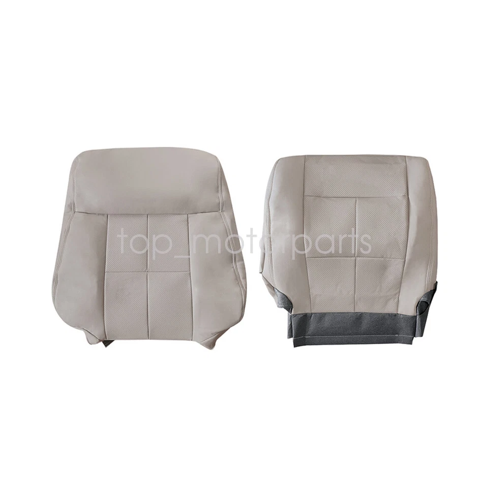 Both Side Bottom Top Back Leather Seat Cover Gray For 2007-14 Lincoln Navigator Foto 4 de 4