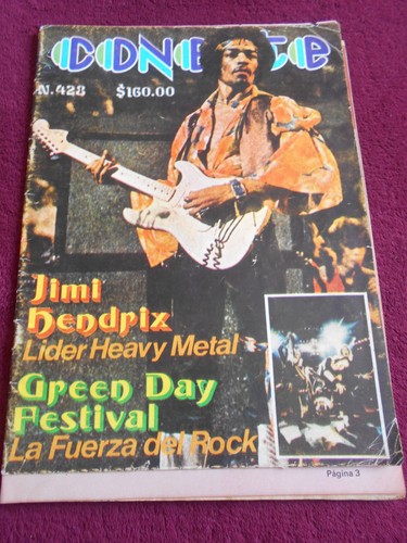 CONECTE magazine JIMI HENDRIX THE BEATLES AC DC poster TALKING HEADS ...