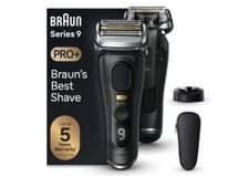 Braun Rasoio a Batteria Ricaricabile Wet & Dry Nero Series 9 Pro+ 9510S