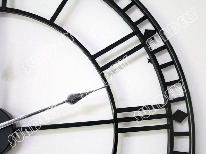 80CM EXTRA LARGE ROMAN NUMERALS SKELETON WALL CLOCK BIG GIANT OPEN FACE