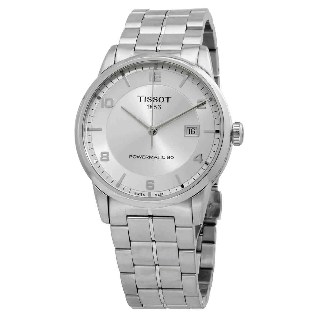 Luxury automatic silver dial men's watch clearance
