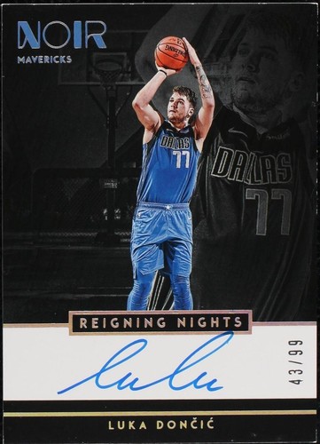 PANINI NOIR 2018 Luka Doncic RC ROOKIE Shadow Sig Auto 05/99 #SHS