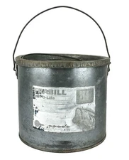 Vintage Galvanized Frabill Min-o-Life Minnow Bait Bucket 1 Gallon Size Snap-Shut