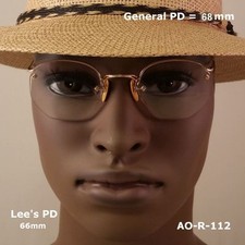 AO Rimway CROSSLEY Ful-Vue - 12k Gold Fill - True Antique Eyeglasses  Case