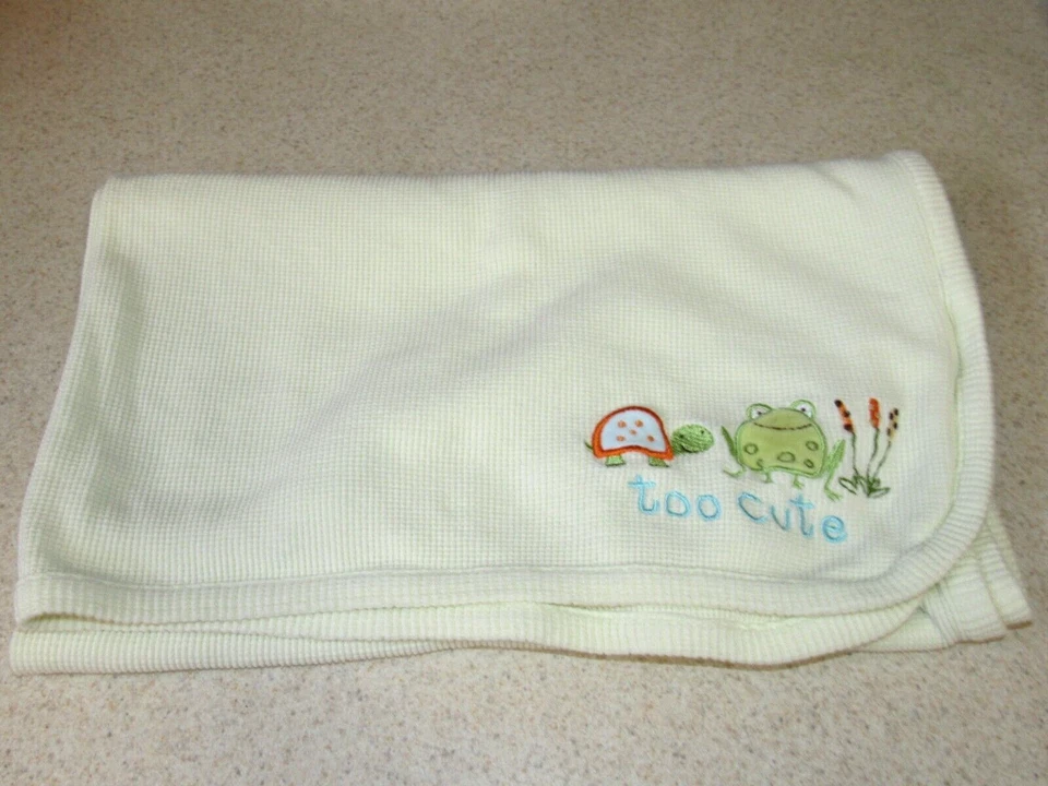 绿色青蛙海龟保暖婴儿毯玩具婴儿R美国考拉“太可爱”Lovey — 第 2/4 张图片