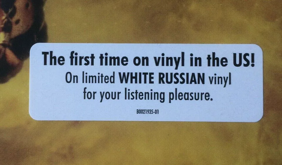 The BIG LEBOWSKI Soundtrack LP 2014 White Russian Vinyl 1st Press RSD New SEALED - Image 2 of 4