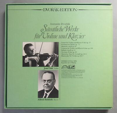 G753 Dvorak Complete Violin & Piano Works Suk Holecek 2LP Eurodisc