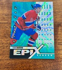 1997-98 Pinnacle EPIX Emerald SEASON #E10 /50 Saku Koivu