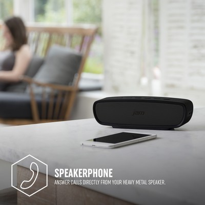 jam audio heavy metal stereo bluetooth wireless speaker