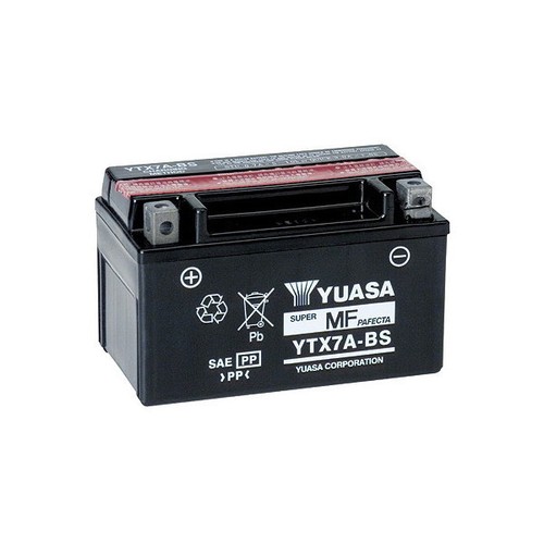 BATTERIA ORIGINALE YUASA YTX7A-BS KYMCO AGILITY 125 4T R16 2012 2013 2014 2015 48998 - 11