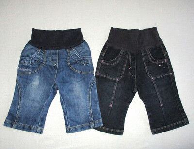 2 Stück:   S Oliver Mädchen Jeans Gr. 68 Baby Hosen