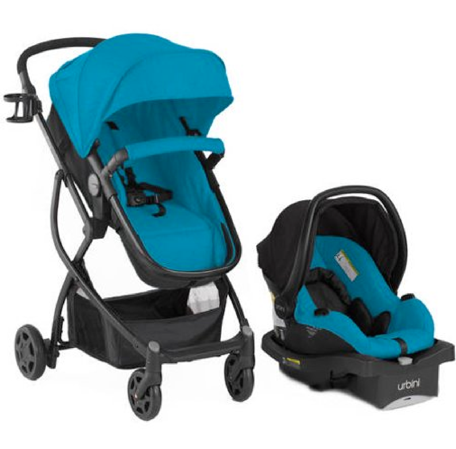blue 3 in 1 travel system