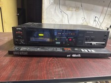 (1985) Aiwa r550 Stereo (2 testine) Compact Cassette Tape Deck con testina DX